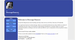 Desktop Screenshot of dressagedancers.com